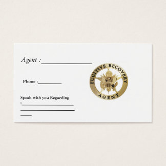 FUGITIVE RECOVERY CARDS