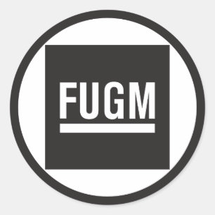FUGM by SAB Round Stickers (No Copyline)