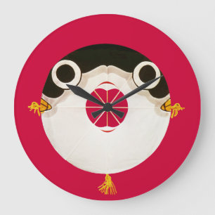 Fugu blowfish large clock