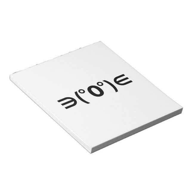 Fugu Kaomoji Japanese Emoticon Notepad (Angled)