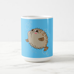 Fugu Sea Life Cartoon Design Coffee Mug