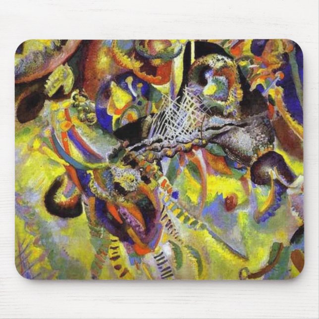Fugue Abstract Painting by Kandinsky Mouse Mat (Front)