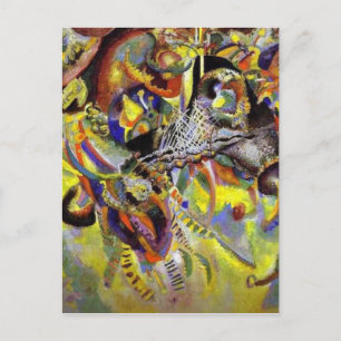 Fugue Abstract Painting by Kandinsky Postcard