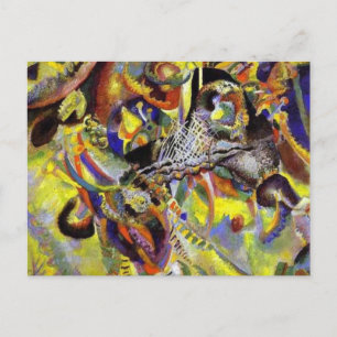 Fugue Abstract Painting by Kandinsky Postcard