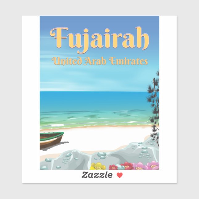Fujairah United Arab Emirates beach poster (Sheet)