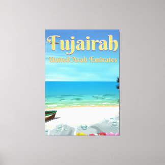 Fujairah United Arab Emirates beach poster Canvas Print