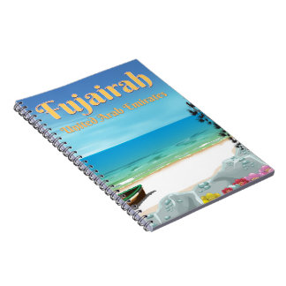 Fujairah United Arab Emirates beach poster Notebook