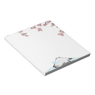 Fuji and Sakura: 5.5" x 6" Notepad - 40 pages