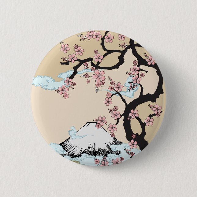 Fuji and Sakura Button (Front)