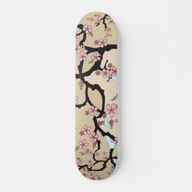 Fuji and Sakura: skateboard (sakura version) (Front)