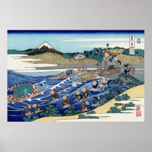 Fuji from Kanaya on the Tōkaidō Poster