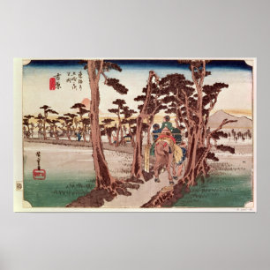 Fuji from Yoshiwara Poster