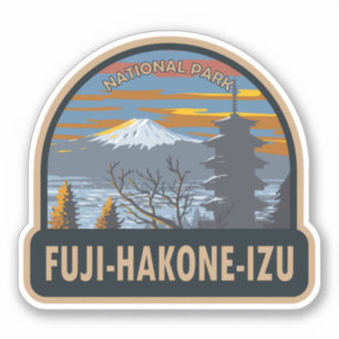Fuji-Hakone-Izu National Park Japan Art Vintage