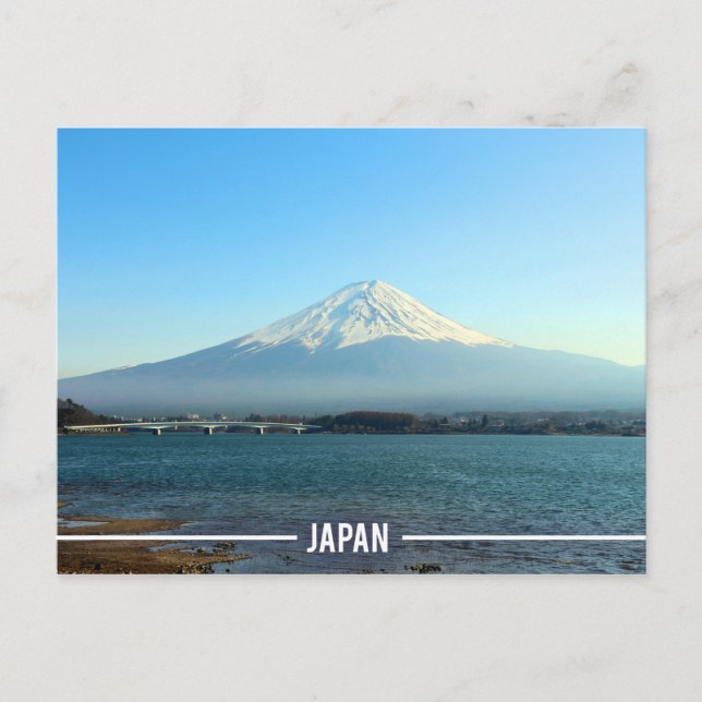 Fuji Mountain, Kawaguchi - The Five Lakes, Japan Postcard (Front)