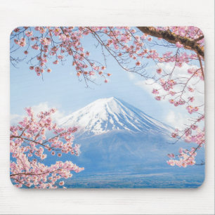 Fuji Mountain   Kawaguchiko Lake   Spring In Japan Mouse Mat