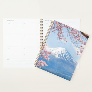 Fuji Mountain Kawaguchiko Lake Spring In Japan Planner