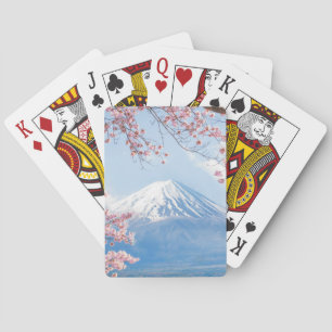 Fuji Mountain   Kawaguchiko Lake   Spring In Japan Playing Cards