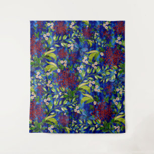 Fuji Mums Daisies and Butterflies Tapestry