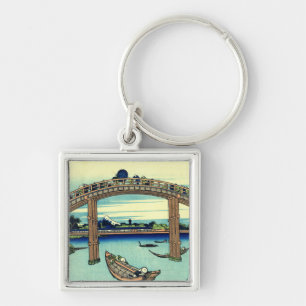 Fuji seen through the Mannen Bridge at Fukagawa Key Ring