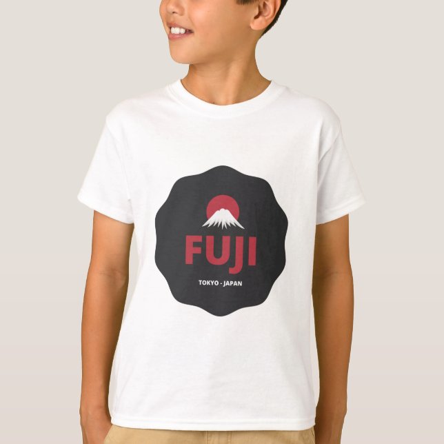 Fuji Tokyo Japan Emblem Design T-Shirt (Front)