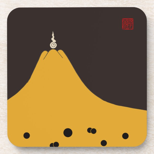Fujigoshinkamonkurokirasya-Jinbaori Coaster (Front)
