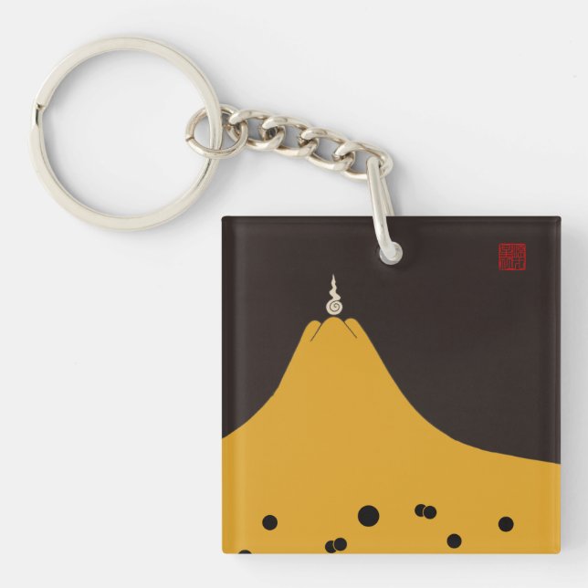 Fujigoshinkamonkurokirasya-Jinbaori Key Ring (Front)
