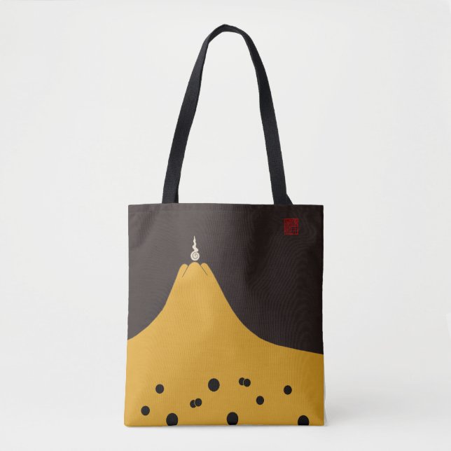 Fujigoshinkamonkurokirasya-Jinbaori Tote Bag (Front)