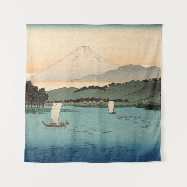 Fukeiga 4 - Ukiyo-e Vintage Japanese Tapestry (Front)