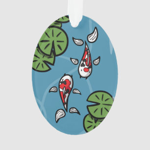 Fuku and Heiwa the Koi Acrylic Ornament