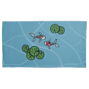 Fuku and Heiwa the Koi Pillow Case