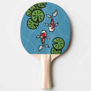 Fuku and Heiwa the Koi Ping Pong Paddle