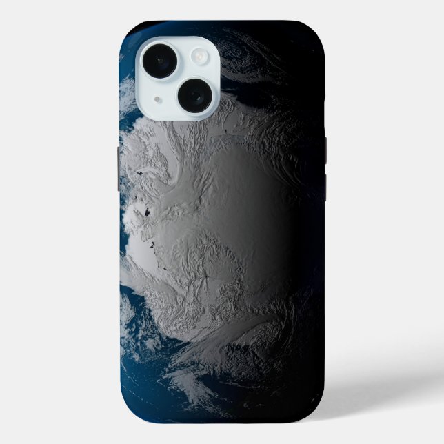Ful Earth Showing Simulated Clouds Over Antarctica Case-Mate iPhone Case (Back)