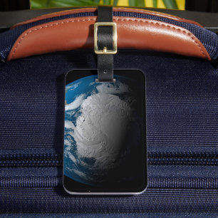 Ful Earth Showing Simulated Clouds Over Antarctica Luggage Tag