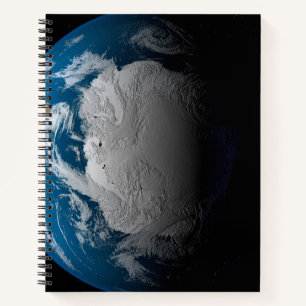 Ful Earth Showing Simulated Clouds Over Antarctica Notebook