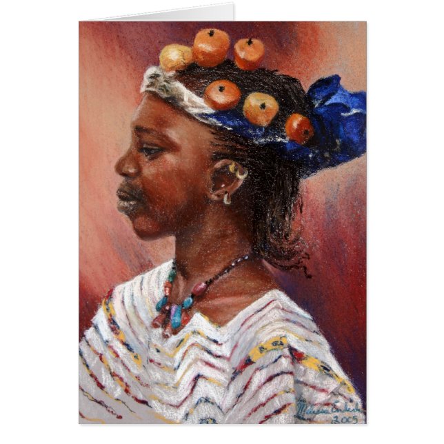 Fulani Amber Bead Girl (Front)