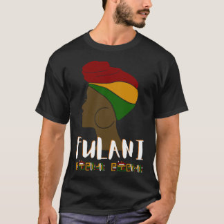 Fulani Girl Guinea Flag African Diaspora T-Shirt
