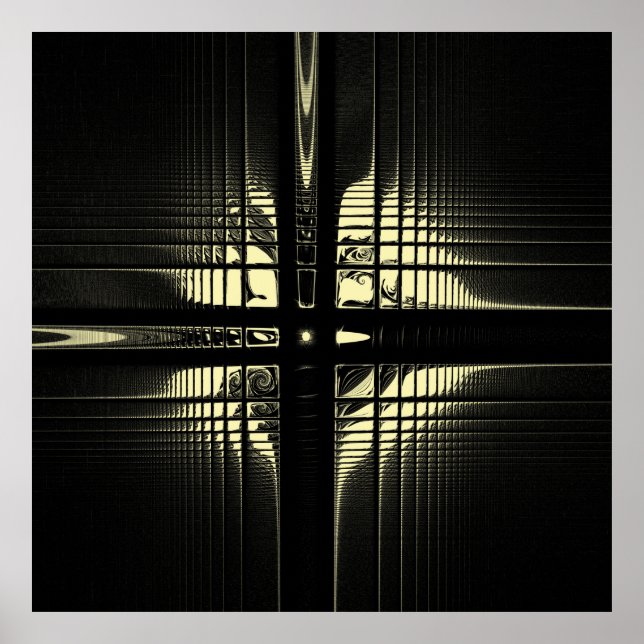 Fulcrum, Cross in Grunge Style Poster (Front)