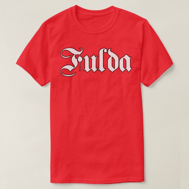 Fulda written with gothic font T-Shirt (Design Front)