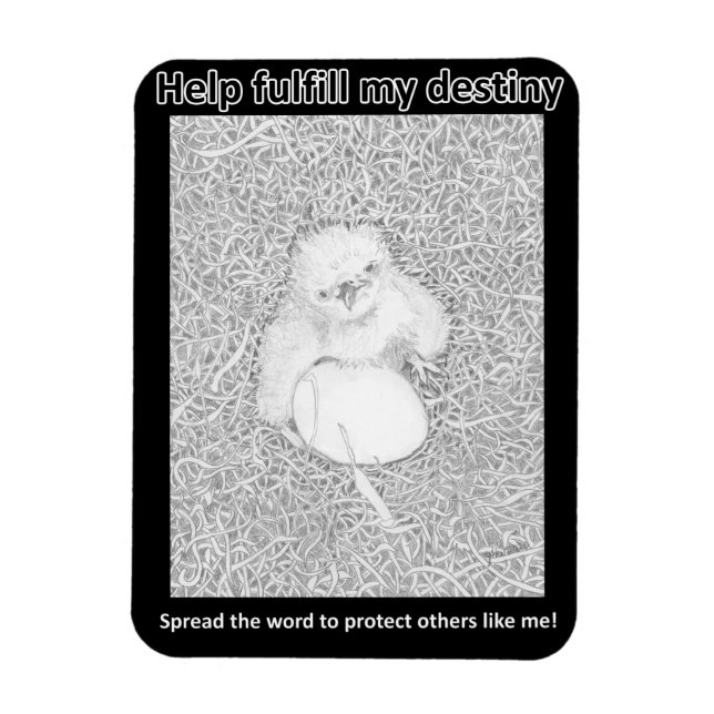 FULFILL HIS DESTINY SAVE WILDLIFE RAT POISON KILLS MAGNET (Vertical)