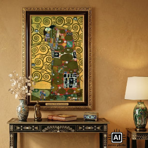 Fulfillment aka The Embrace by Gustav Klimt Poster