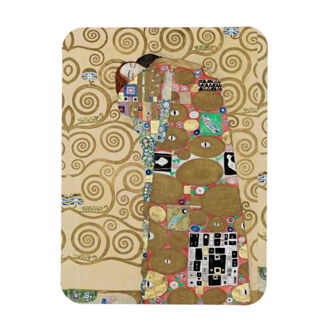 Fulfillment, Gustav Klimt   Magnet (Vertical)