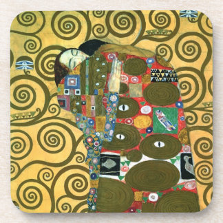 Fulfilment aka The Embrace by Gustav Klimt Coaster