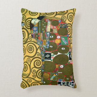 Fulfilment aka The Embrace by Gustav Klimt Decorative Cushion