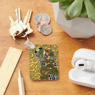 Fulfilment aka The Embrace by Gustav Klimt Key Ring