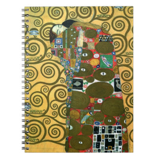 Fulfilment aka The Embrace by Gustav Klimt Notebook