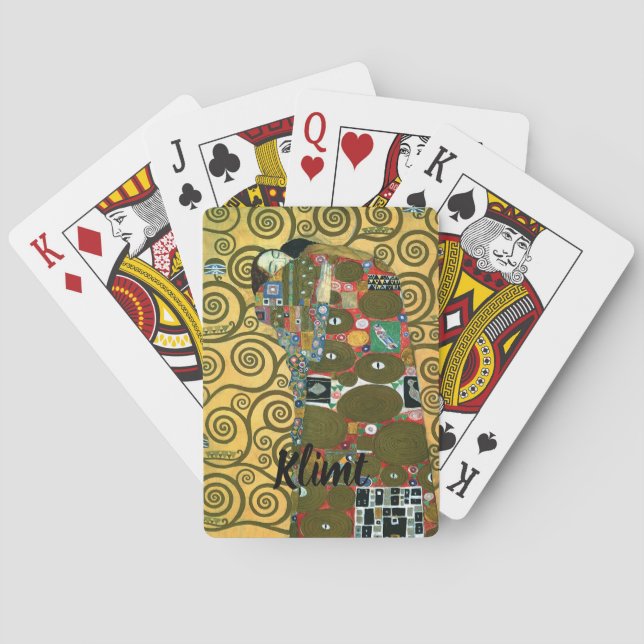 Fulfilment aka The Embrace by Gustav Klimt Playing Cards (Back)