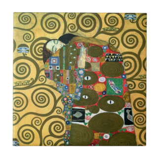 Fulfilment aka The Embrace by Gustav Klimt Tile