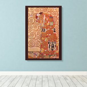 Fulfilment by Gustav Klimt, Vintage Art Nouveau Canvas Print