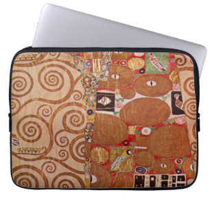 Fulfilment by Gustav Klimt, Vintage Art Nouveau Laptop Sleeve