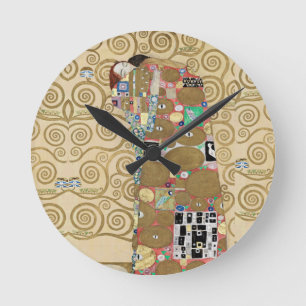 Fulfilment, Gustav Klimt Round Clock